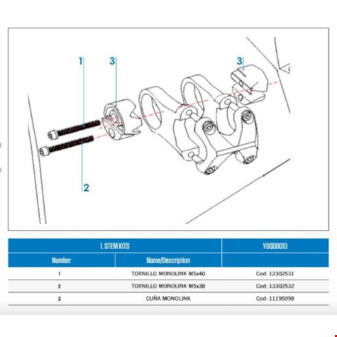 Orbea serwis adapter mostka 11 jedna linka ORDU