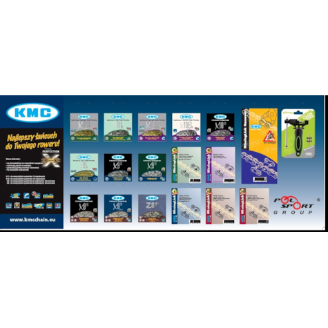 KMC stojak z zawieszkami