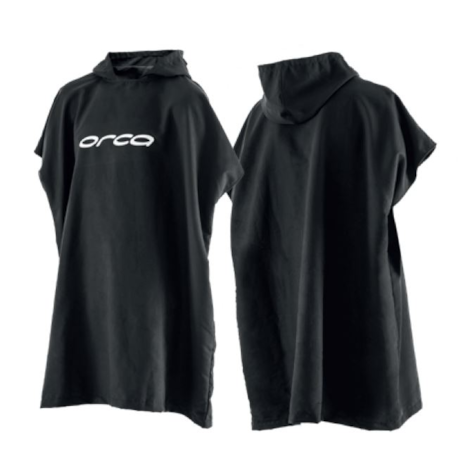 Orca akcesoria ręcznik typu poncho czarny