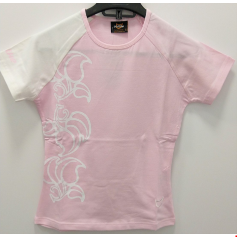 Koszulka CATLIKE Damska różowo-biała S