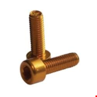 Fibrax śruba z aluminium M5x15mm złota anodyzowana