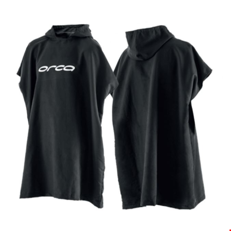 Orca akcesoria ręcznik typu poncho czarny