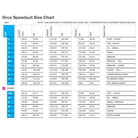 Orca Pianka Freedive Mantra Męska TRN 5 Black