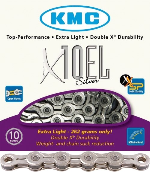 KMC łańcuch X10 x114 EL srebrny