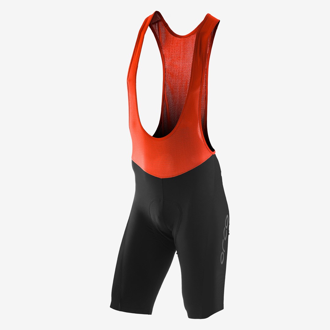 Orca spodenki rowerowe męskie BIBSHORT M czarno-pomarańczowe
