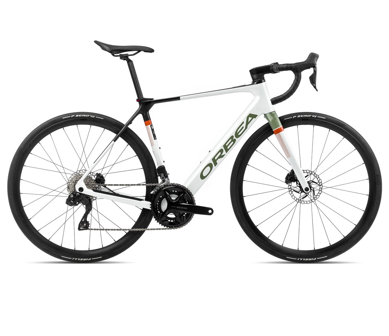 Orbea rower elektryczny  GAIN M30i XS Ivory White - Green Artichoke