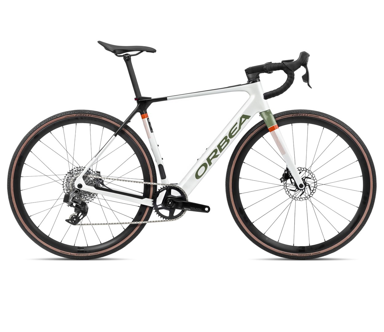 Orbea rower elektryczny  GAIN M31e 1X M Ivory White - Green Artichoke