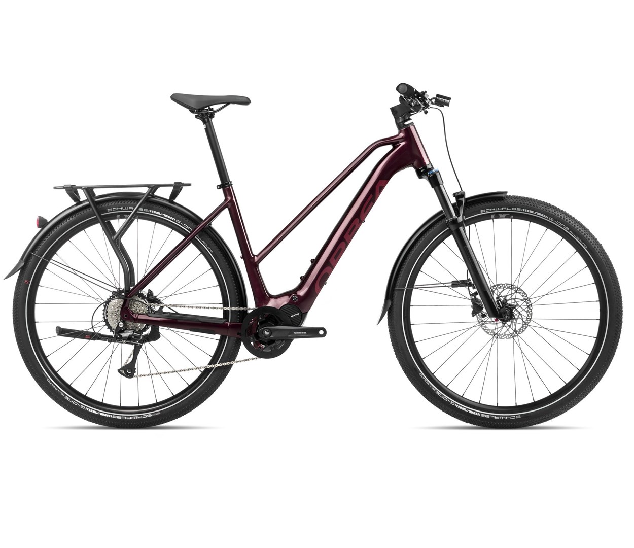 Orbea rower elektryczny  KEMEN MID 40 S Dark Burgundy Red