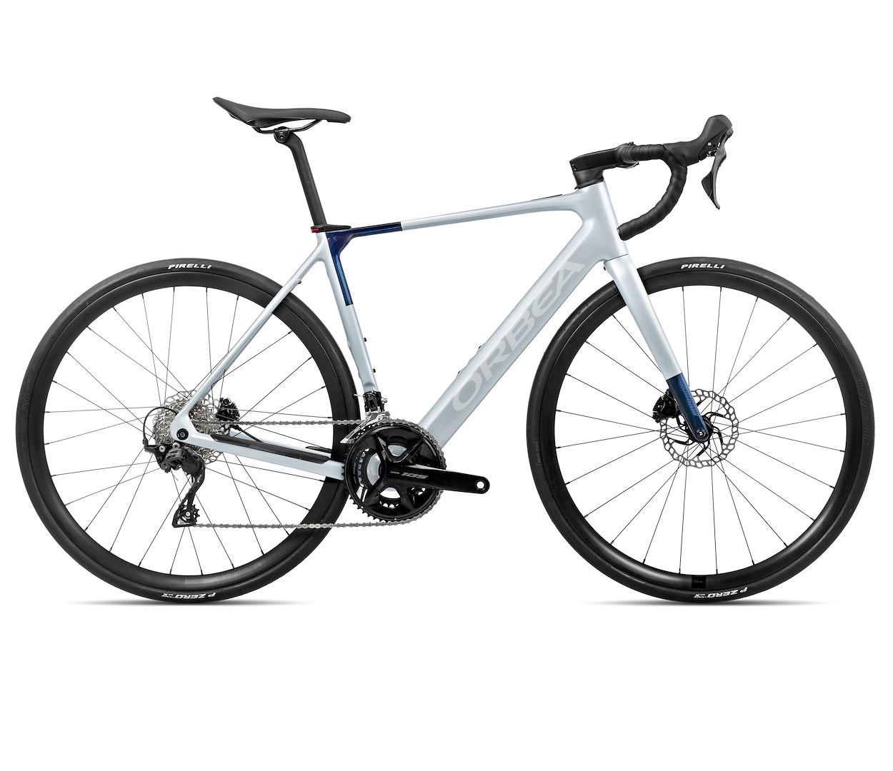 Orbea rower elektryczny GAIN M30 L Halo Silver (Matt) - Blue Carbon View (